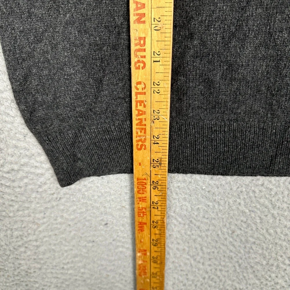 Patagonia Sweater Mens Medium Crew Neck Charcoal Grey Knit Cashmere Wool Blend